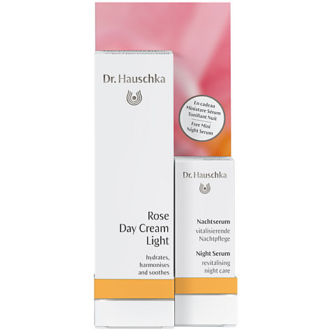Dr Hauschka Rose Day Cream Light Night Serum Skincare Gift Set