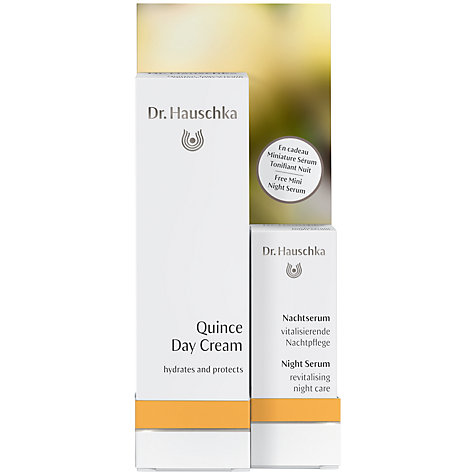Hauschka Quince Day Cream Night Serum Skincare Gift Set